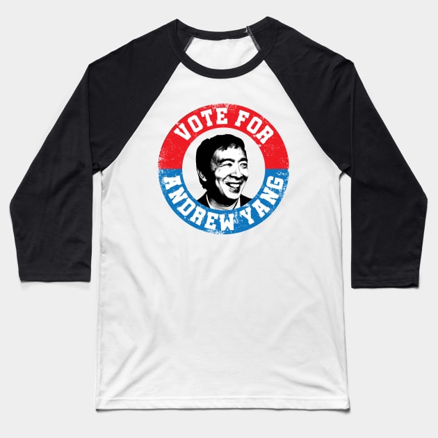 Andrew Yang For President 2020 Baseball T-Shirt by Bobtees